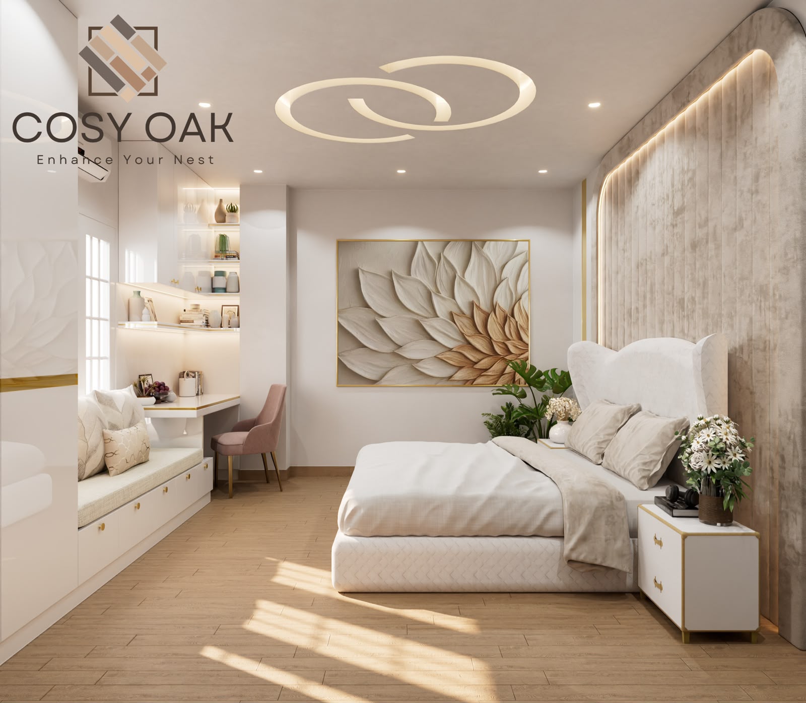 Cosy Oak executed work glimpse one
